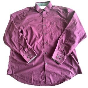 Tommy Bahama Island Zone Button Down Shirt Mens Large L Purple